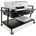 Vertiflex Products Vertiflex® Underdesk Machine Stand with Two Drawers, Black VF95530